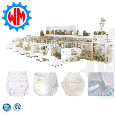 Beli High Efficiency Full Servo Baby Diaper Production Line dengan Sistem Kemasan Cerdas online manufacture