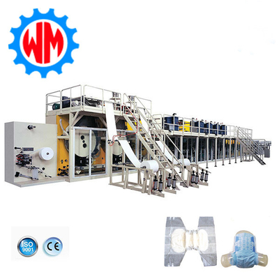 Beli High Speed Full Servo Adult Diaper Making Machine Profesional Disesuaikan dengan CE online manufacture