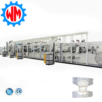 Beli Desain Profesional Mesin Produksi Popok Dewasa Full Servo Dengan Sistem Auto Stacker online manufacture