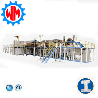 Beli Mesin pembuatan popok dewasa servo penuh standar tinggi dengan sistem kontrol PLC online manufacture