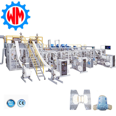 Beli 97% Tingkat Kualifikasi Dengan 250-450PCS / Min Mesin Pembuat Popok Dewasa Desain Profesional online manufacture