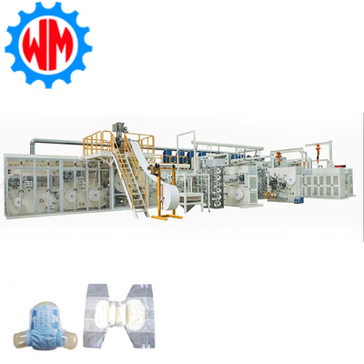 Beli Customizable High Speed 400pcs/min Adult Diaper Making Machine PLC Control with CE pembuatan online