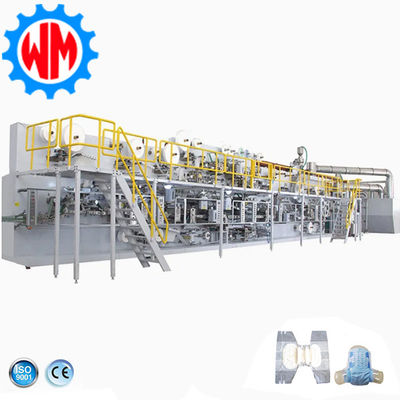 Beli High-Performance Full Servo Adult Diaper Making Machine for Large-Scale Production Needs pembuatan online
