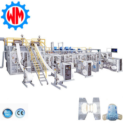 Beli 97% Qualified Rate With 250-450PCS/Min Adult Diaper Making Machine Professional Design pembuatan online