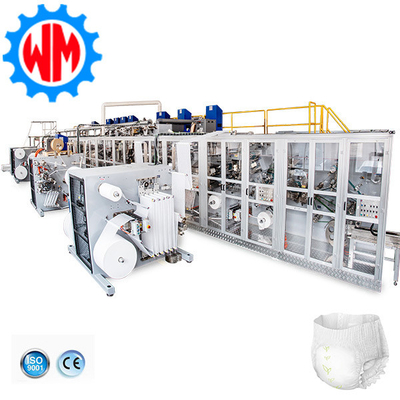 Full Servo Baby Diaper Making Machine PLC Control dengan kustomisasi profesional