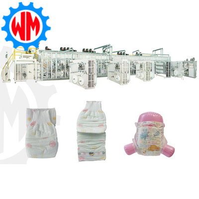 2025 Full Servo Baby Diaper Making Machine PLC Control dengan Sistem Pengemasan