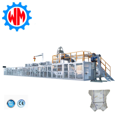 Kecepatan Tinggi Full Servo Baby Diaper Membuat Mesin PLC Kontrol dengan Energi Rendah