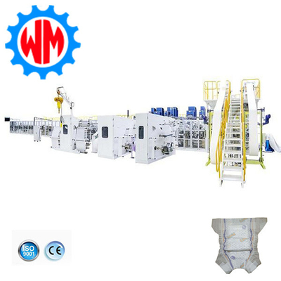 Menyimpan energi sekali pakai mesin popok bayi 400KW Mesin produksi dengan CE