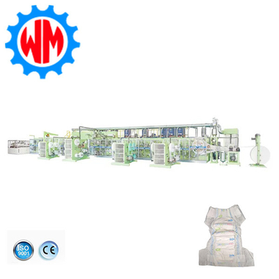 Baru Model High Speed Full Servo Baby Popok Produksi Line Dengan Desain Profesional