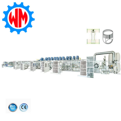 Sistem Operasi yang dapat disesuaikan Lini Produksi Popok Bayi 800 pcs / Min dengan CE