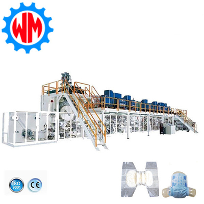 High Speed Adult Diaper Making Machine Sistem Kontrol Otomatis Energi Rendah