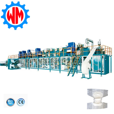 Low Energy Adult Diaper Making Machine Dengan CE High Efficiency Full Servo