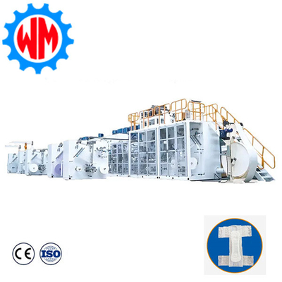 Low Energy Adult Diaper Making Machine Dengan CE High Efficiency Full Servo