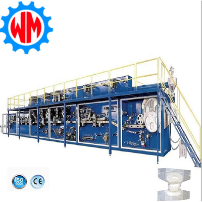 Full Servo Automatic Adult Diaper Making Machine dengan Kontrol yang Tepat Ekspor Global