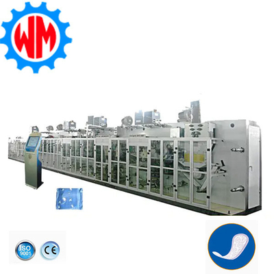 Womeng High Speed Full Servo Sanitary Napkin Making Machine dengan ISO9001