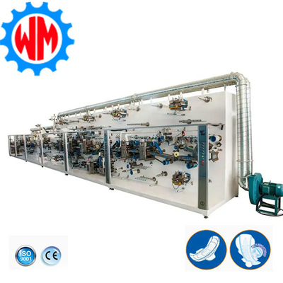 High Speed Stable 1200PCS/Minute Sanitary Napkin Making Machine dengan CE