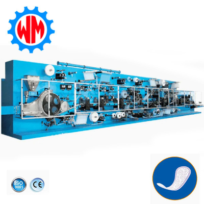 Full Servo Sanitary Napkin Making Machine Manufacturing Line dengan CE