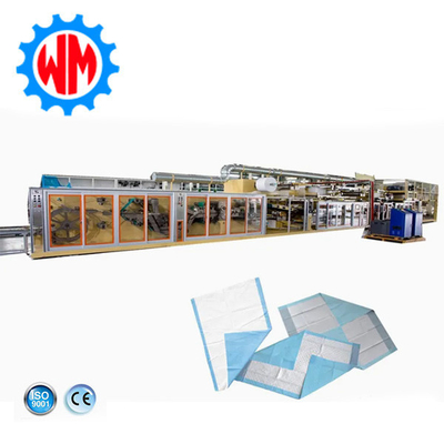 Mesin Pengolahan Underpad Otomatis Pulp Fluff SAP Mesin Produksi Underpad