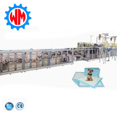 Kecepatan Tinggi Stabil 250 Meter/menit Underpad Membuat Mesin dengan CE