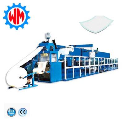 Lini Produksi Underpad Efisiensi Tinggi 250 Meter/Min CE Approval
