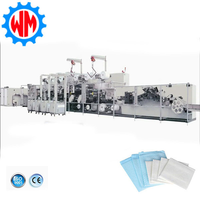 250m/Min-350m/Min Mesin Manufaktur Underpad 90% Efisiensi