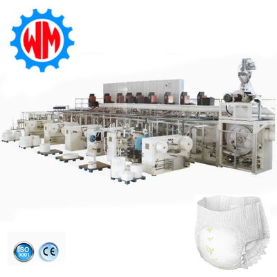 500-600pcs/Min celana bayi membuat mesin celana pelatihan bayi lini produksi