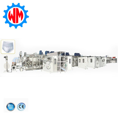 Perawatan yang Mudah Full Servo Big Ring Waist Baby Diaper Making Machine dengan CE