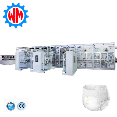 Low Energy Full Servo Big Ring Waist Baby Diaper Produksi Line dengan CE