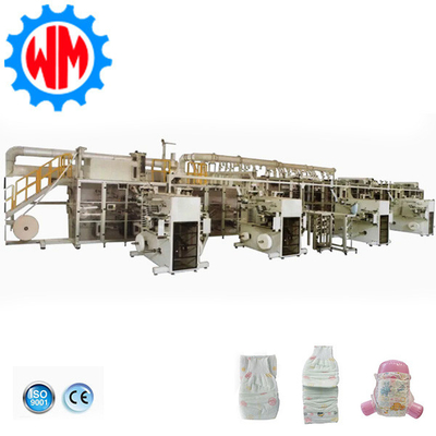 Desain Baru Full Servo Big Ring Waist Baby Diaper Making Machine dengan Sistem Kemasan