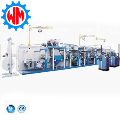 Full Automatic Big Ring Waist Baby Diaper Making Machine dengan Sistem Kemasan Ekspor Global