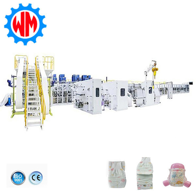 2025 Baru 600Pcs/Min Big Ring Pinggang Bayi Diaper Membuat Mesin dengan CE