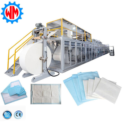 Disposable Medical Underpad Inkontinensia Rumah Sakit Di Bawah Tempat Tidur Pad Membuat Mesin